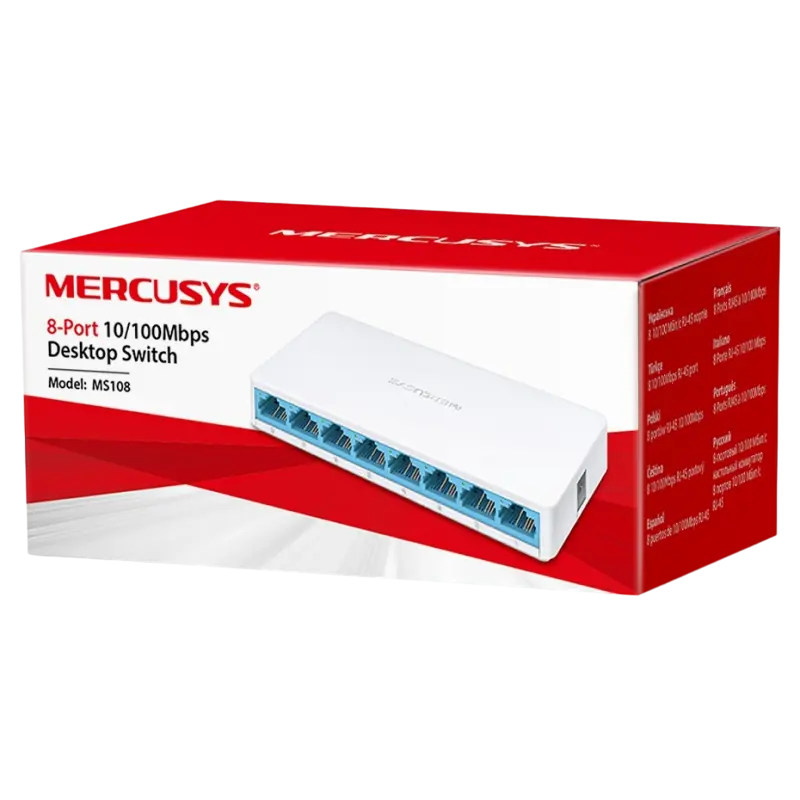 Сетевой коммутатор MERCUSYS MS108 Белый
