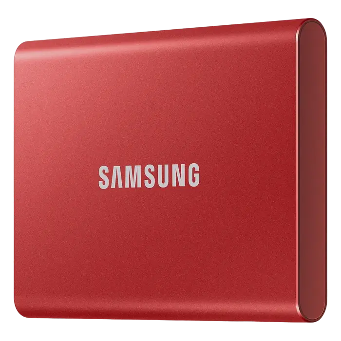 Внешний портативный SSD накопитель Samsung T7 1 ТБ Красный