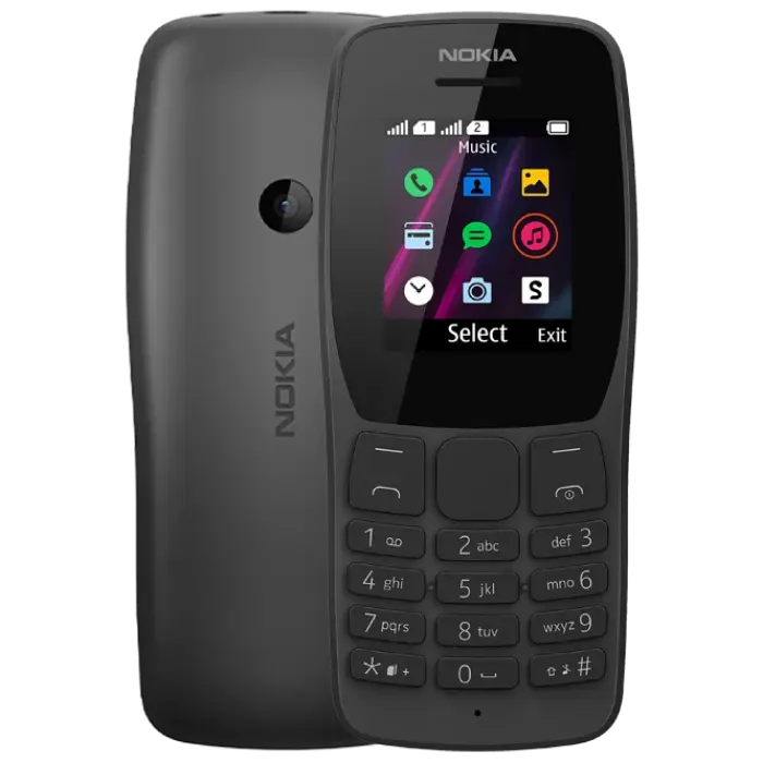 Мобильный телефон Кнопочный Nokia 110 Чёрный