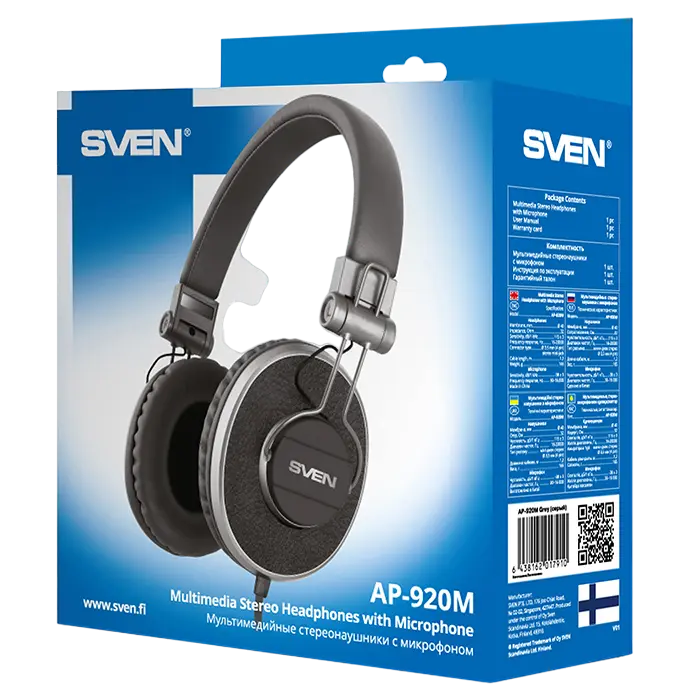 Наушники SVEN AP-920M Серый
