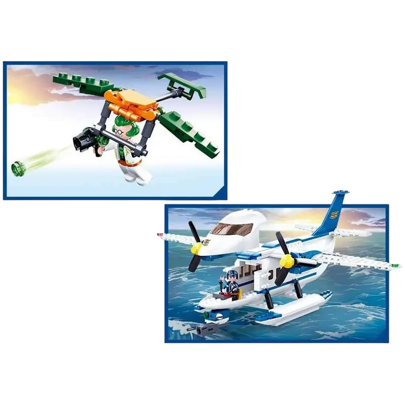 Конструктор Sluban Police - Manhunt by Air Разноцветный