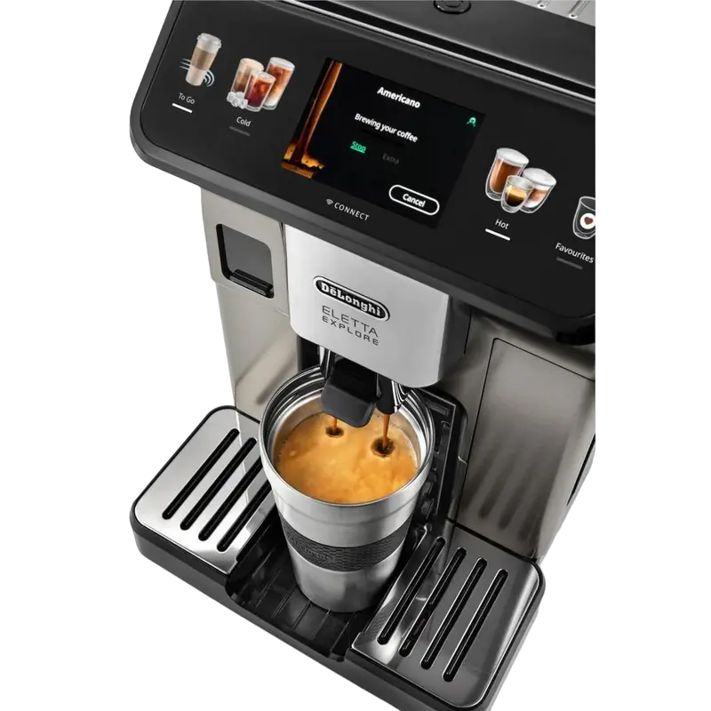 Кофемашина DeLonghi ECAM 450.86.T Серебристый