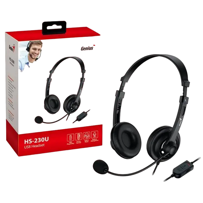 Наушники Genius HS-230U Чёрный