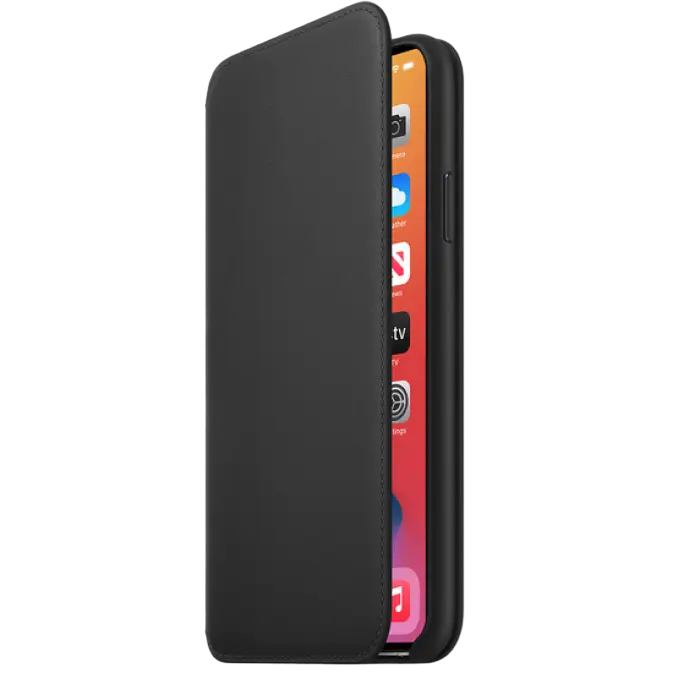 Чехол Apple iPhone 11 Pro Max Leather Folio Чёрный