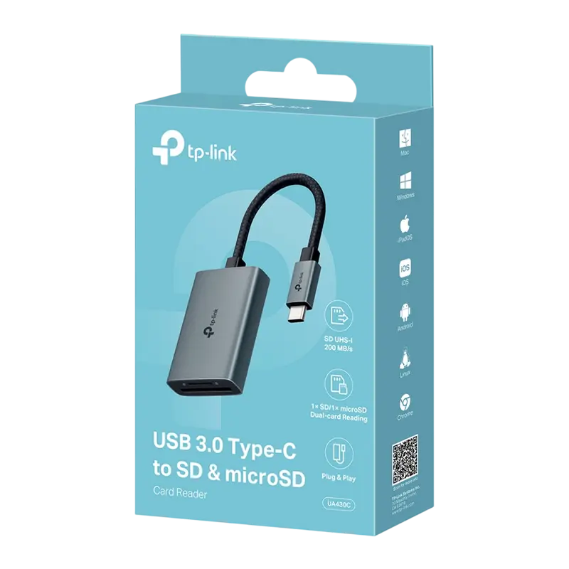 Кардридер TP-LINK UA430C Серый