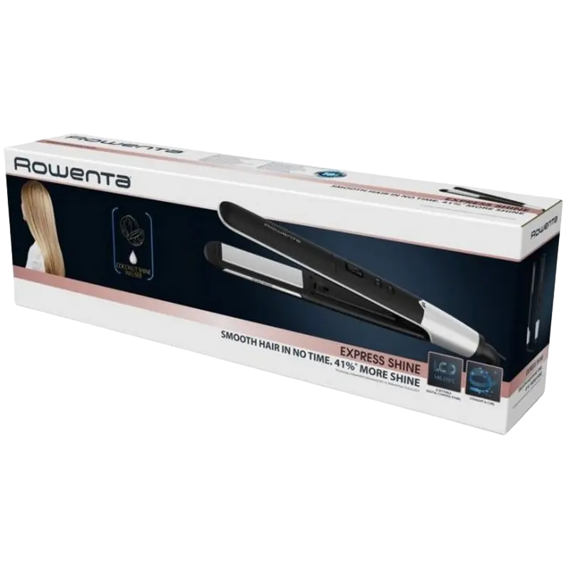 Placă de păr Rowenta Express Shine Coconut SF4621F0