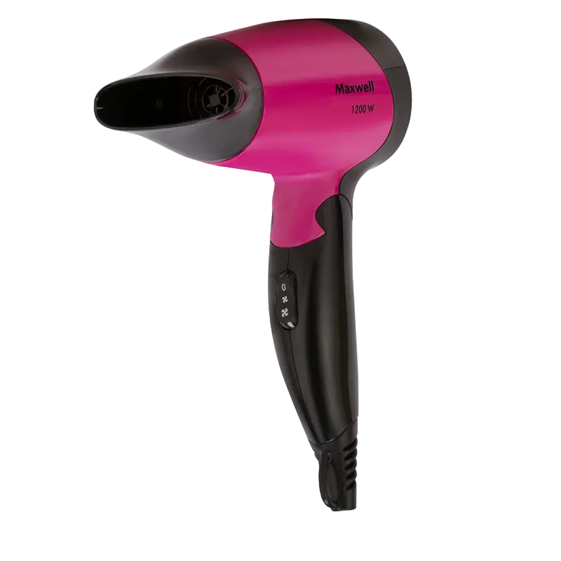 Uscător de păr compact Maxwell MW-2007 Negru | Roz