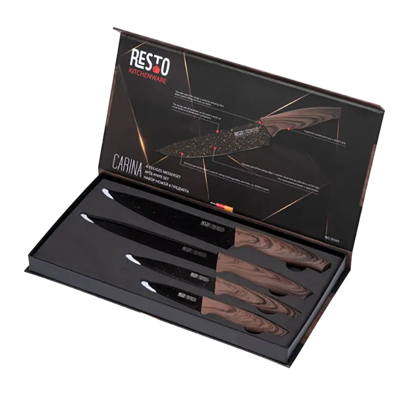Set de Cuțite RESTO 95501 CARINA Maro
