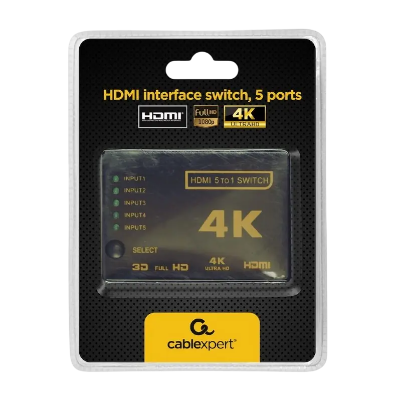 Коммутатор Cablexpert DSW-HDMI-53 Черный