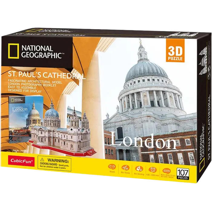 Пазл 3D CubicFun St.Paul’s Cathedral Бежевый