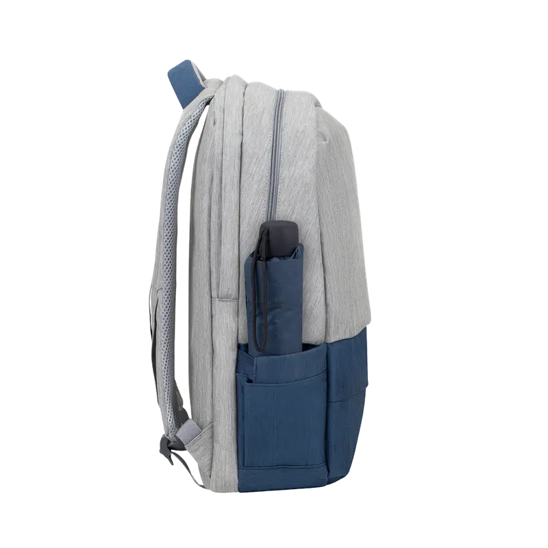 Рюкзак для ноутбука Rivacase Prater Серый/Синий