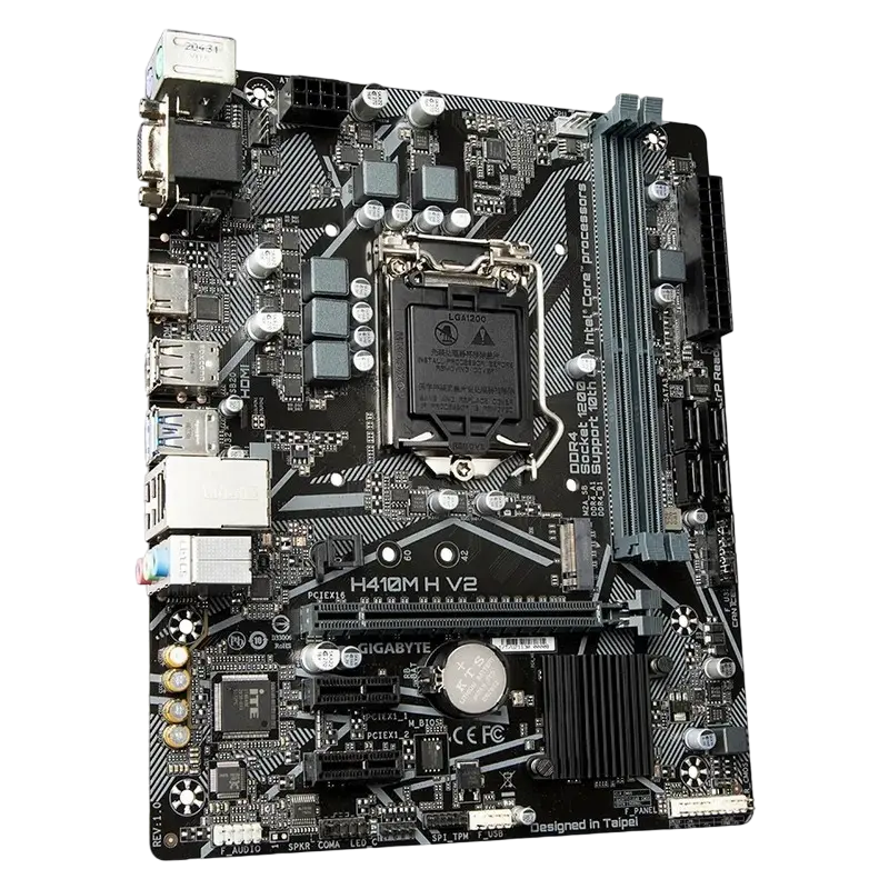 Материнская плата Gigabyte H410M H V2 LGA1200 Micro-ATX