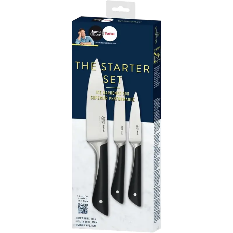 Set de Cuțite Tefal K267S355 Jamie Oliver Negru