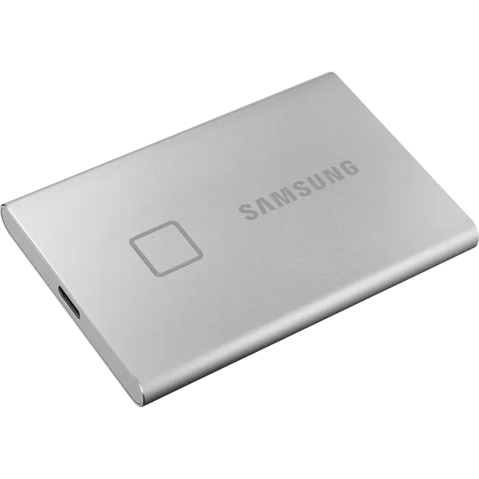 Внешний портативный SSD накопитель Samsung T7 Touch 2 ТБ Серебристый