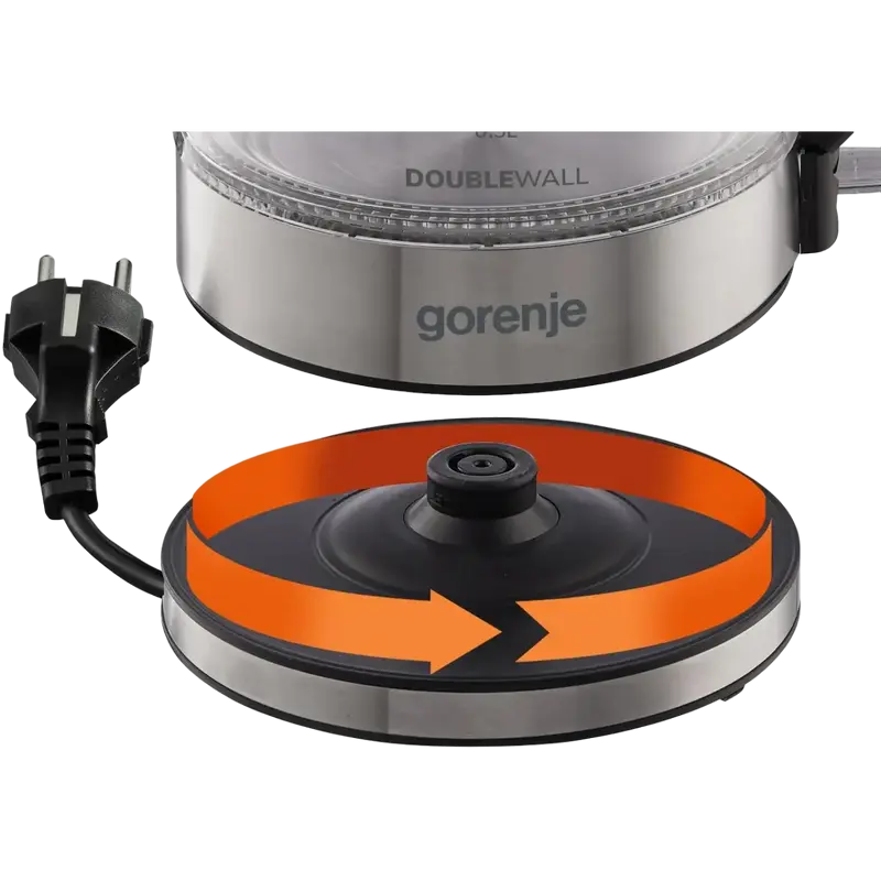 Электрочайник Gorenje K17GDW Чёрный