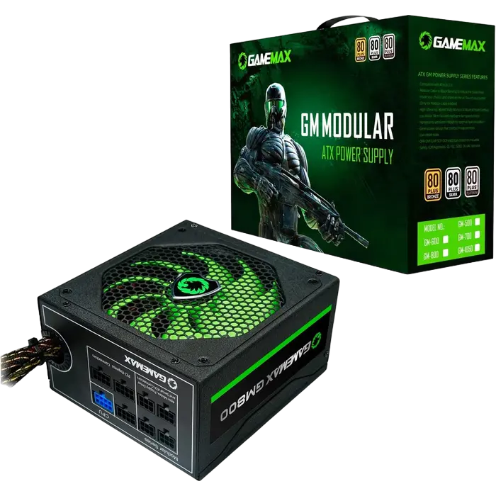 Tip Sursă Alimentare PC Gamemax GM-800 ATX Negru