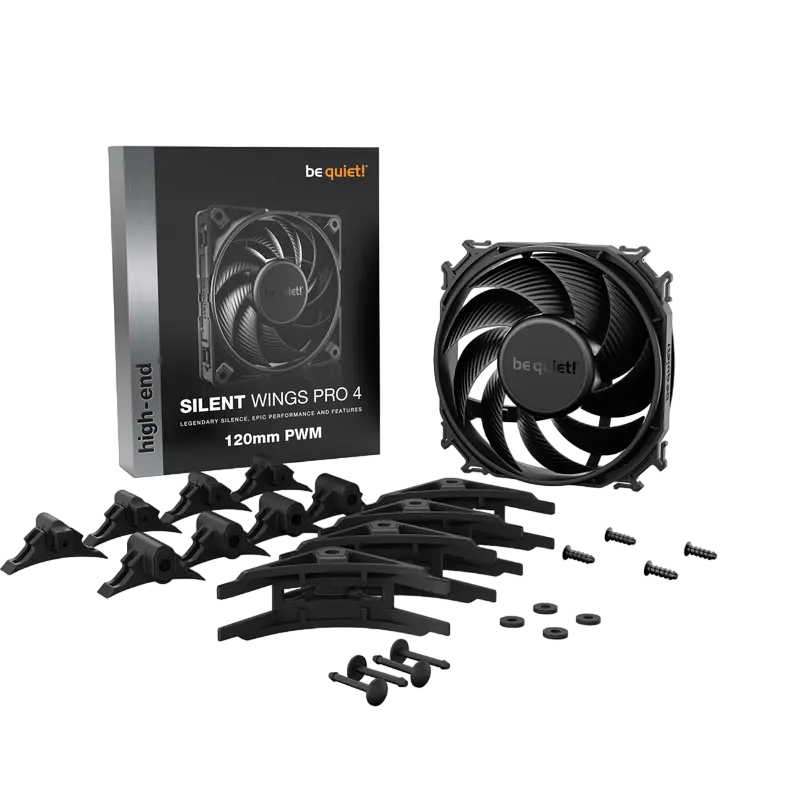 Вентилятор для ПК be quiet! Silent Wings Pro 4 PWM 120 мм Черный