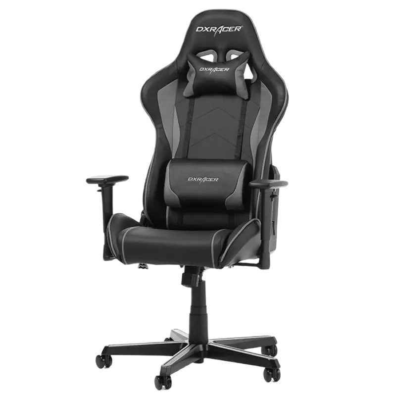 Scaun Gaming DXRacer Formula GC-F08-NG PU Piele Negru/Gri