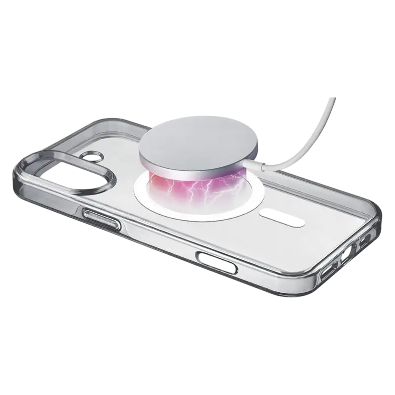 Husă Cellularline Apple iPhone 16 Gloss Mag Case Gloss Mag Transparent