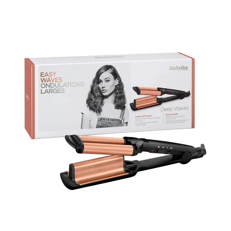 Плойка BaByliss W2447E Черный | Золотистый