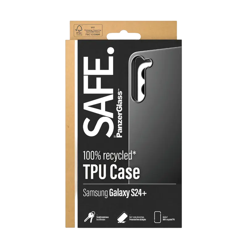 Чехол PanzerGlass Samsung Galaxy S24+ Safe SAFE. Чёрный