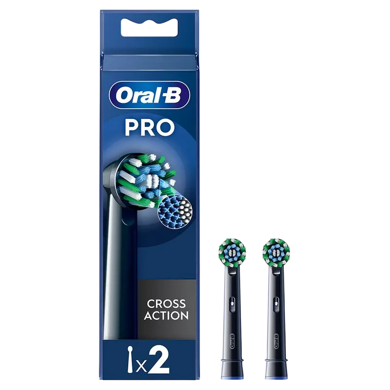 Насадка для электрической зубной щетки Для взрослых Braun Pro Cross Action Чёрный