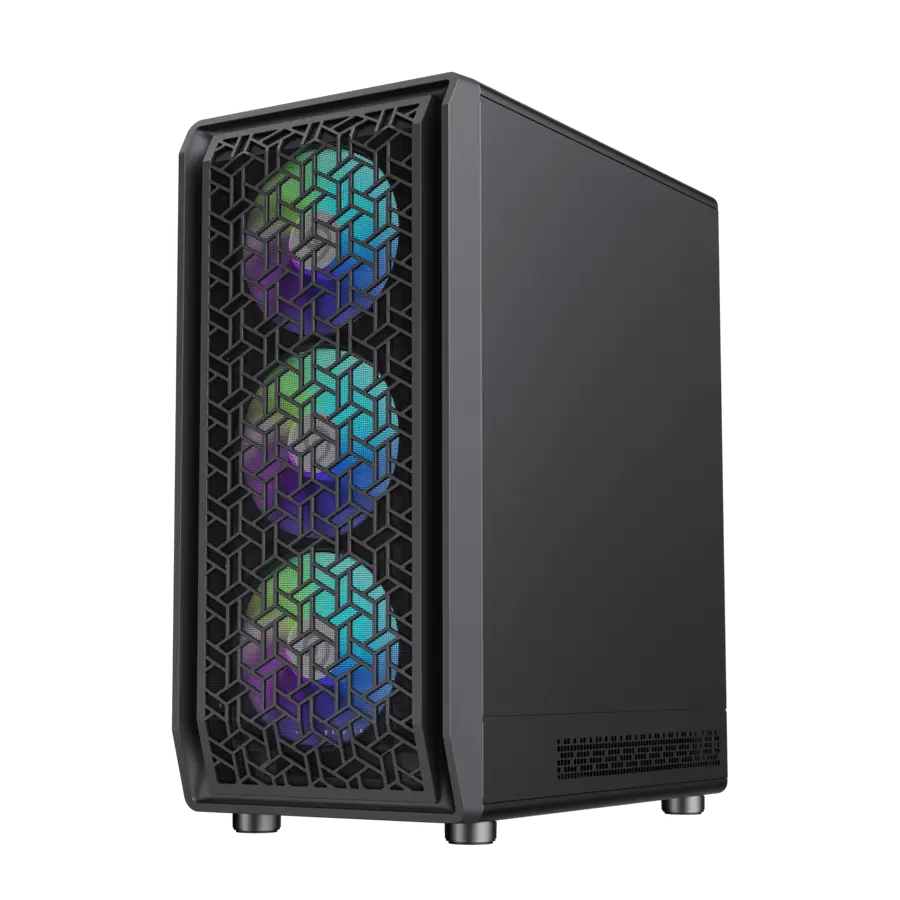 Carcasă PC Gamemax FORGE MB Midi-Tower Negru