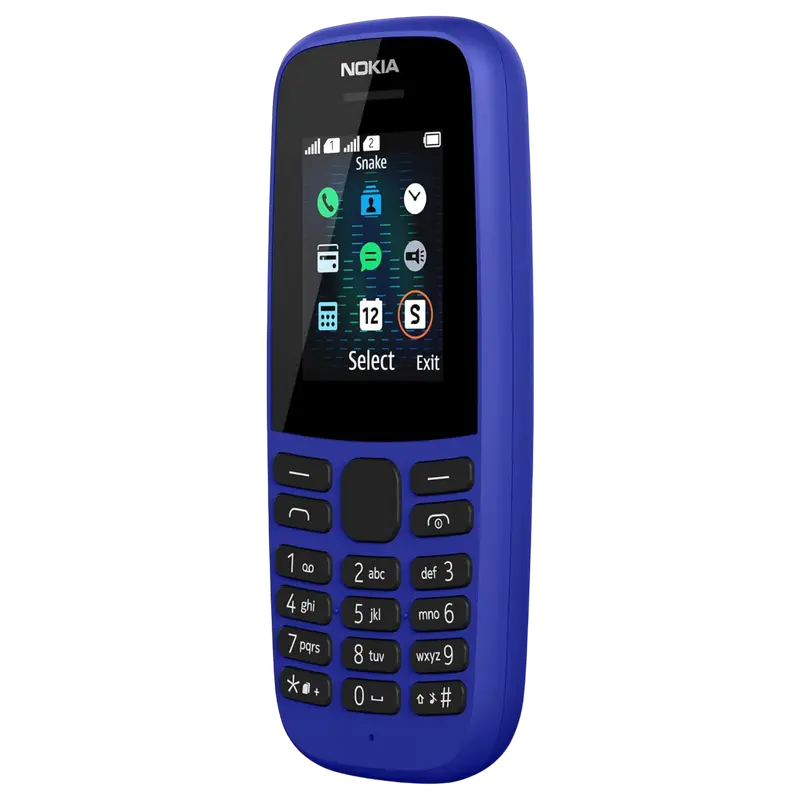 Мобильный телефон Кнопочный Nokia 105 (2019) Синий