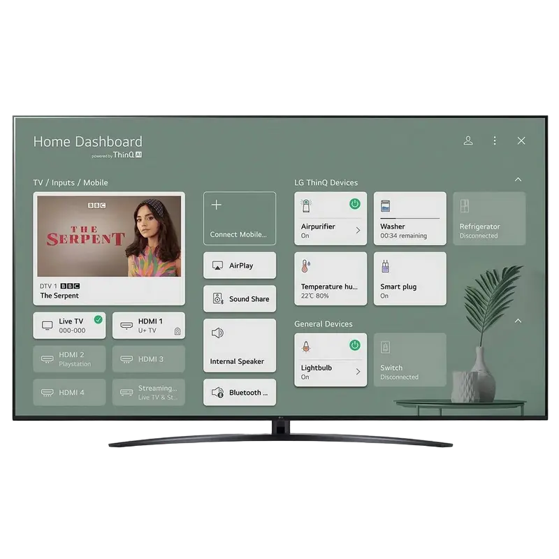 70" LED SMART Телевизор LG 70UP81006LA Черный