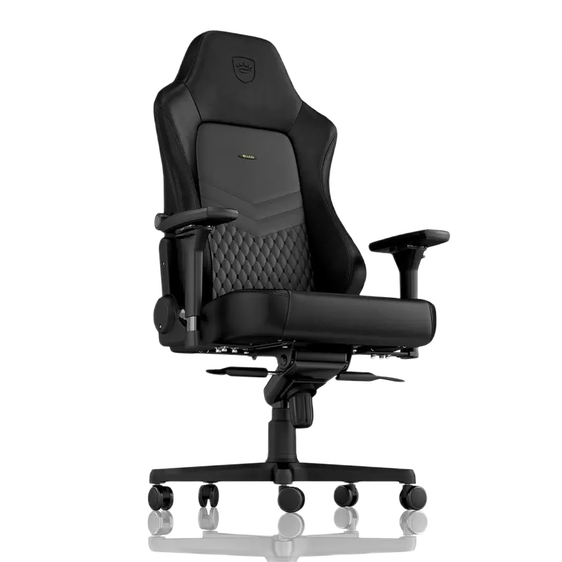 Игровое кресло Noblechairs Hero Натуральная кожа Чёрный