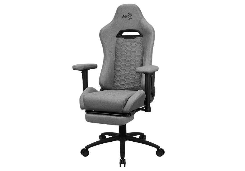 Scaun Gaming AeroCool Royal AeroWeave PU Piele Gri