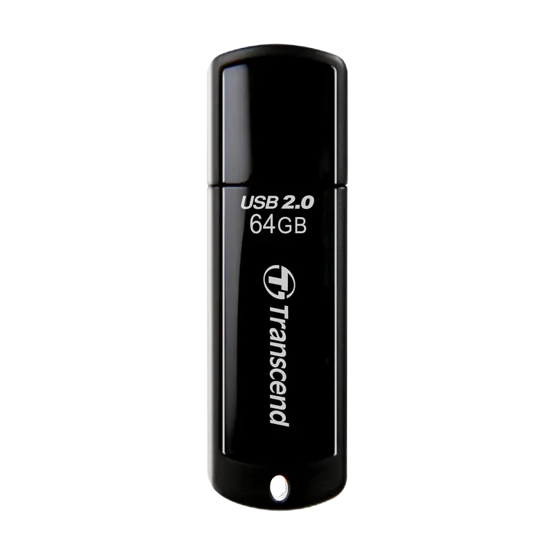 USB Flash накопитель Transcend JetFlash 350 64ГБ Чёрный