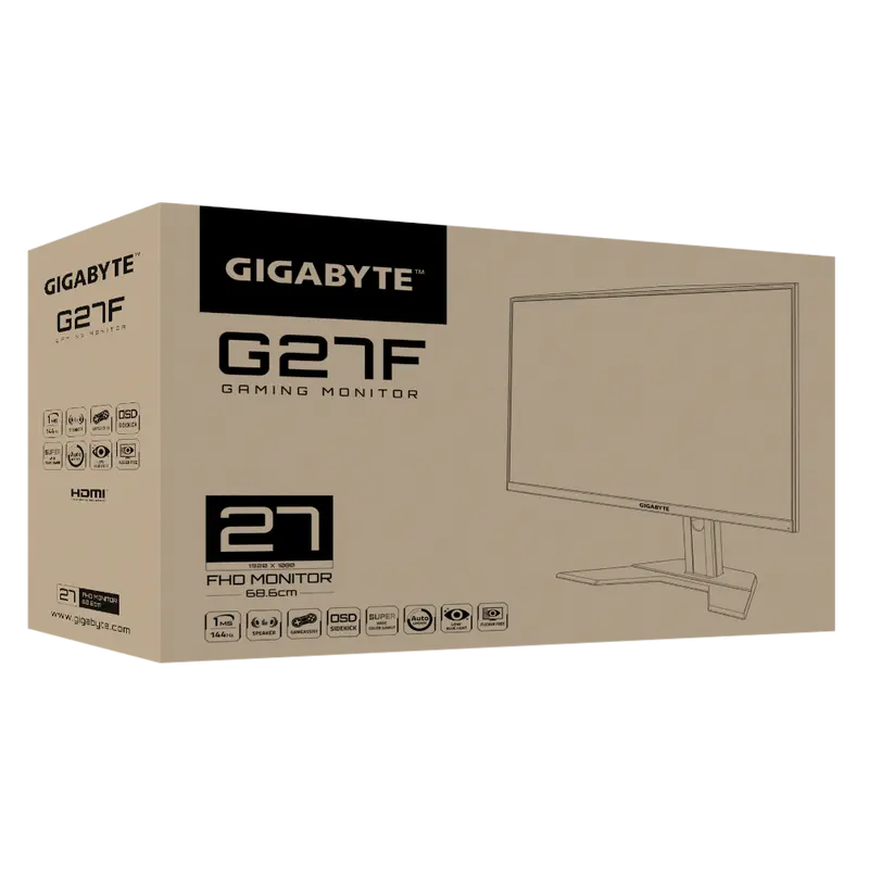 Игровой монитор Gigabyte G27F Чёрный