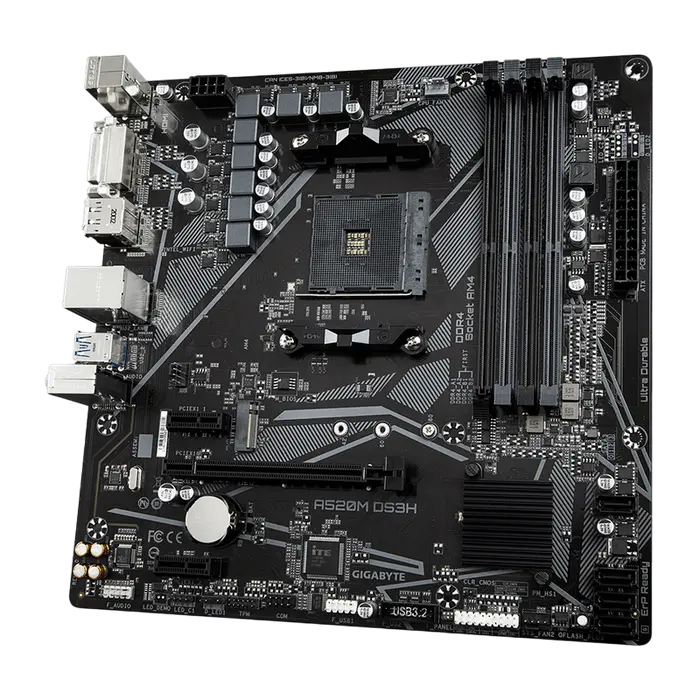 Материнская плата Gigabyte A520M DS3H AM4 Micro-ATX