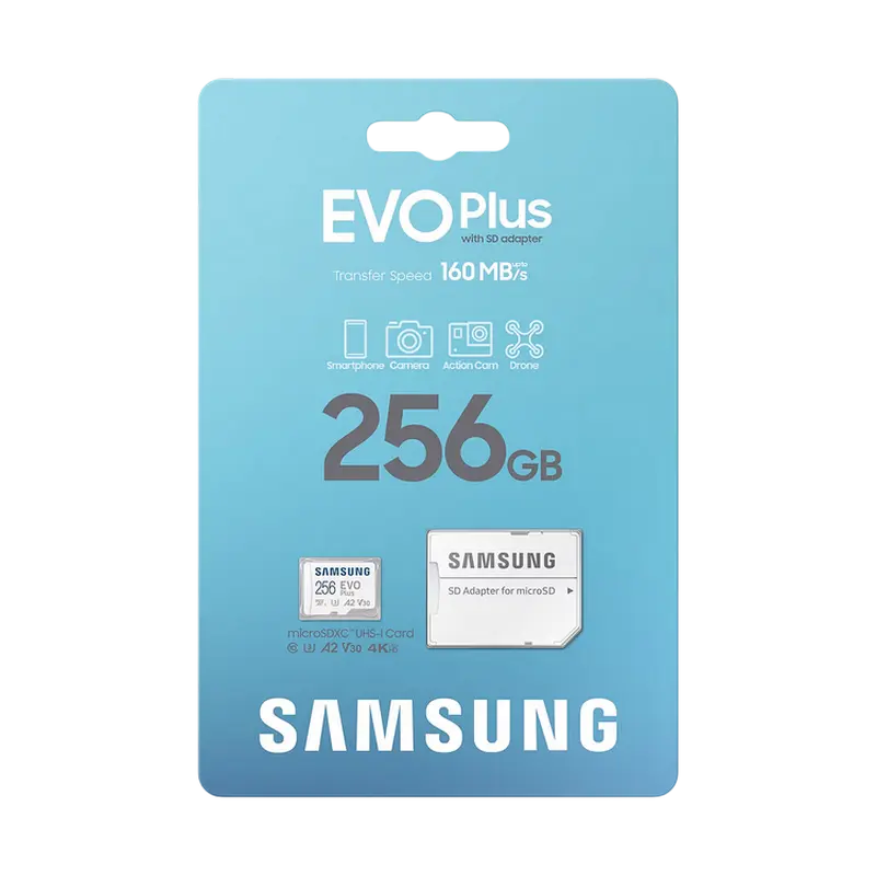 Карта памяти Samsung EVO Plus MicroSD 256ГБ