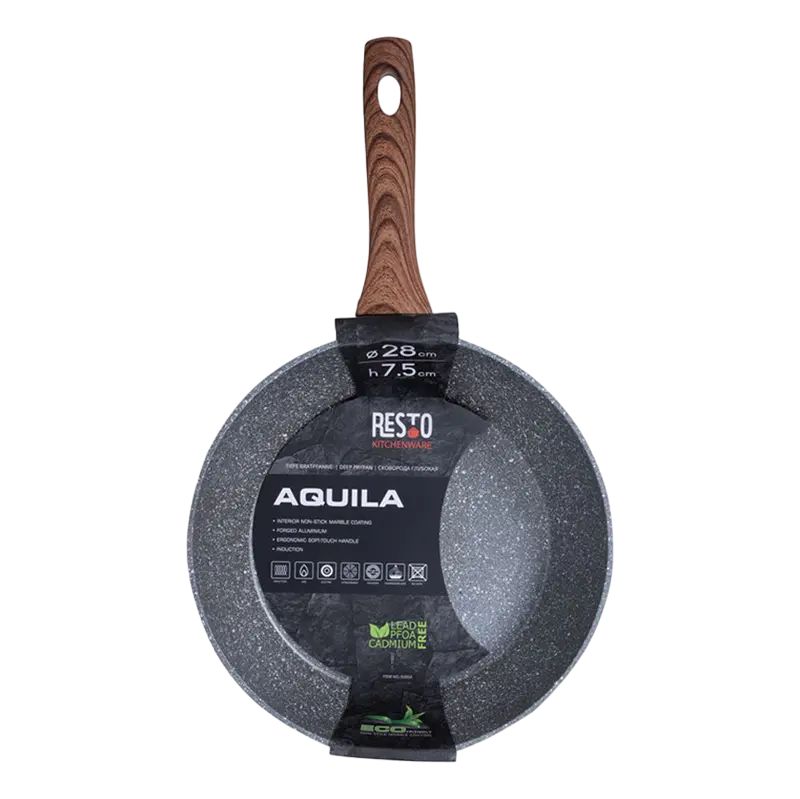Сковорода глубокая RESTO Aquila AQUILA Серый