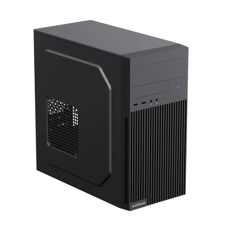 Carcasă PC Sohoo 6521BK Midi-Tower Negru