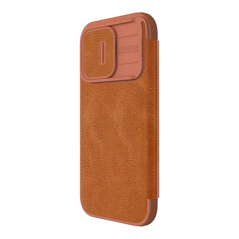 Чехол книжка Nillkin Apple iPhone 15 Plus Qin Pro Qin Pro Коричневый