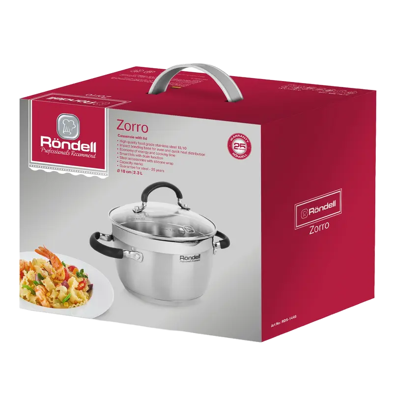 Кастрюля Rondell Zorro Zorro Нержавеющая сталь