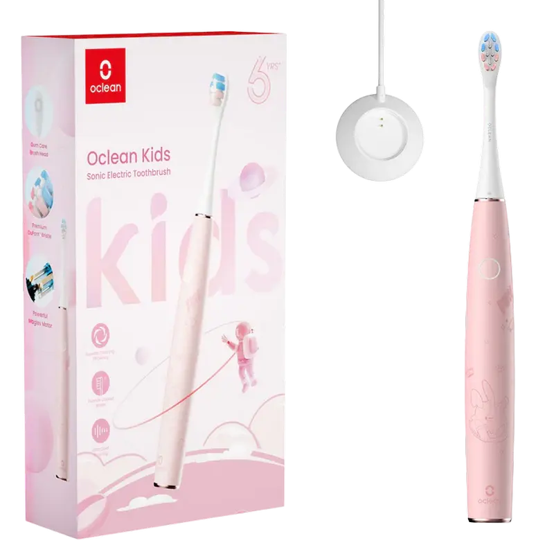 Periuță de dinți electrică Pentru copii Oclean Kids Roz