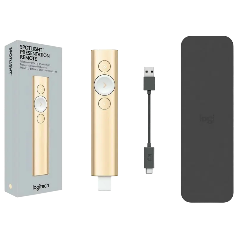 Презентер Logitech Spotlight Золотой