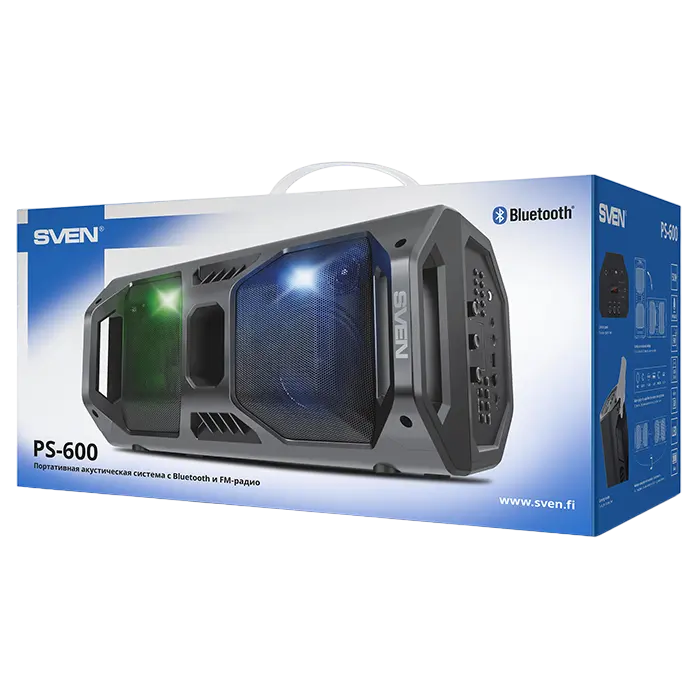 Портативная колонка SVEN PS-600 Чёрный