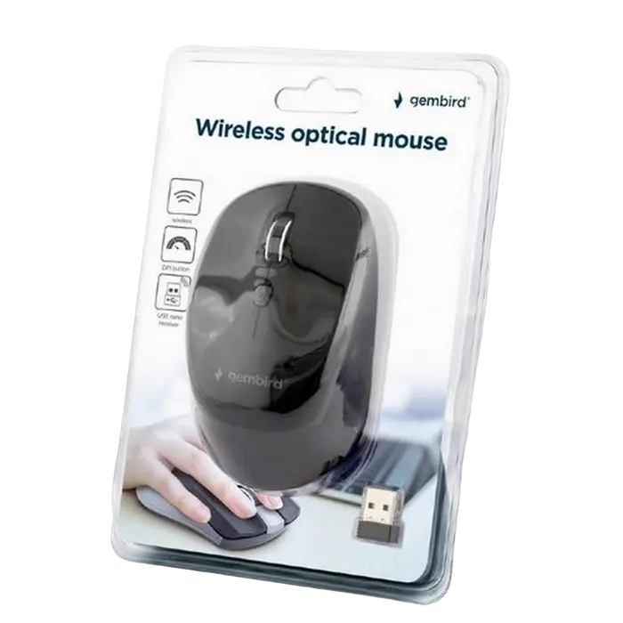 Беcпроводная мышь Gembird MUSW-4B-06 Беспроводное Чёрный