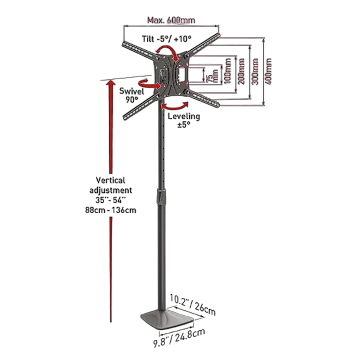 Кронштейн для телевизора BARKAN FS420 Черный