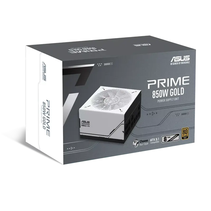 Tip Блок питания для компьютеров ASUS Prime 750W Gold ATX Белый