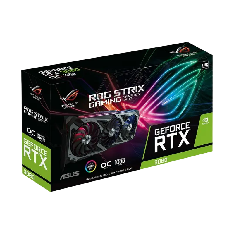 Видеокарта ASUS ROG Strix GeForce RTX 3080 V2 OC GAMING