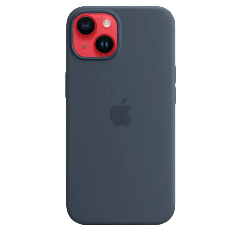 Чехол Apple iPhone 14 Silicone Case MagSafe A2910 MagSafe Синий шторм