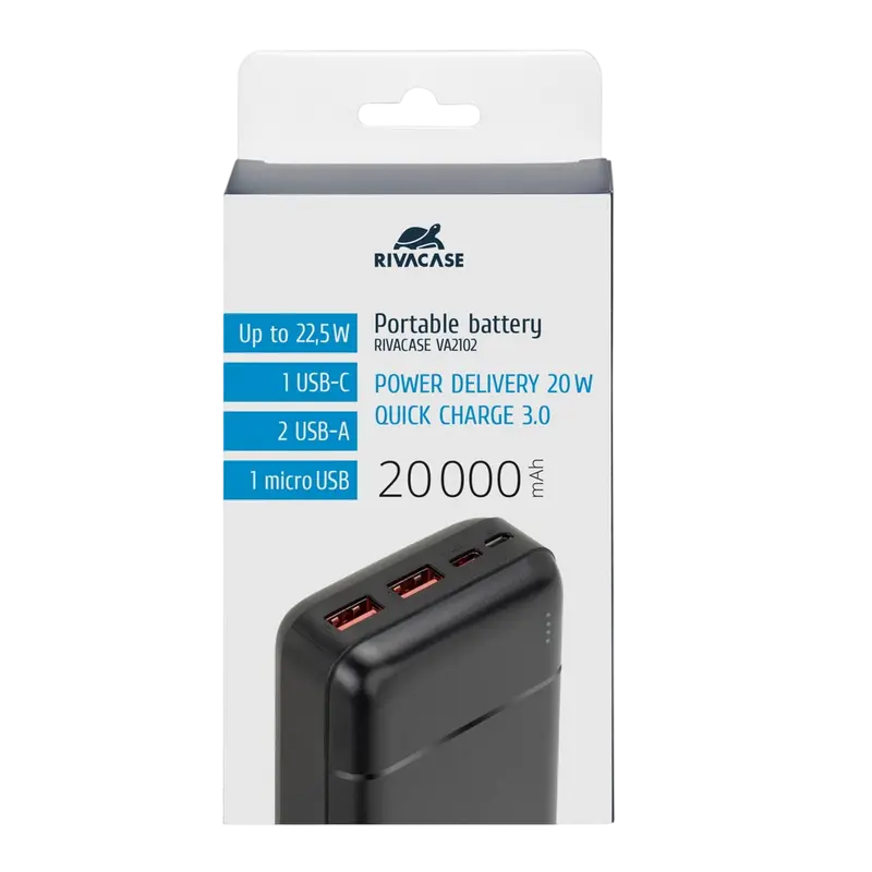 Acumulator extern Rivacase VA2102 Negru