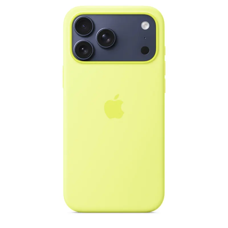 Чехол Apple iPhone 17 Pro Max Silicone Case with MagSafe A3560 Silicone Case with MagSafe Neon Yellow