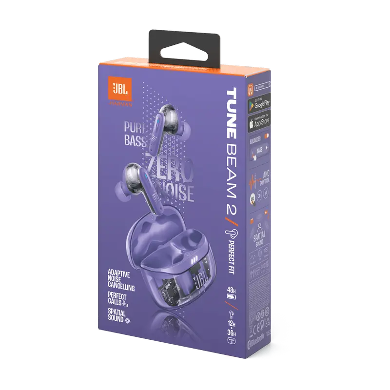 Наушники JBL Tune Beam 2 Ghost Edition Фиолетовый